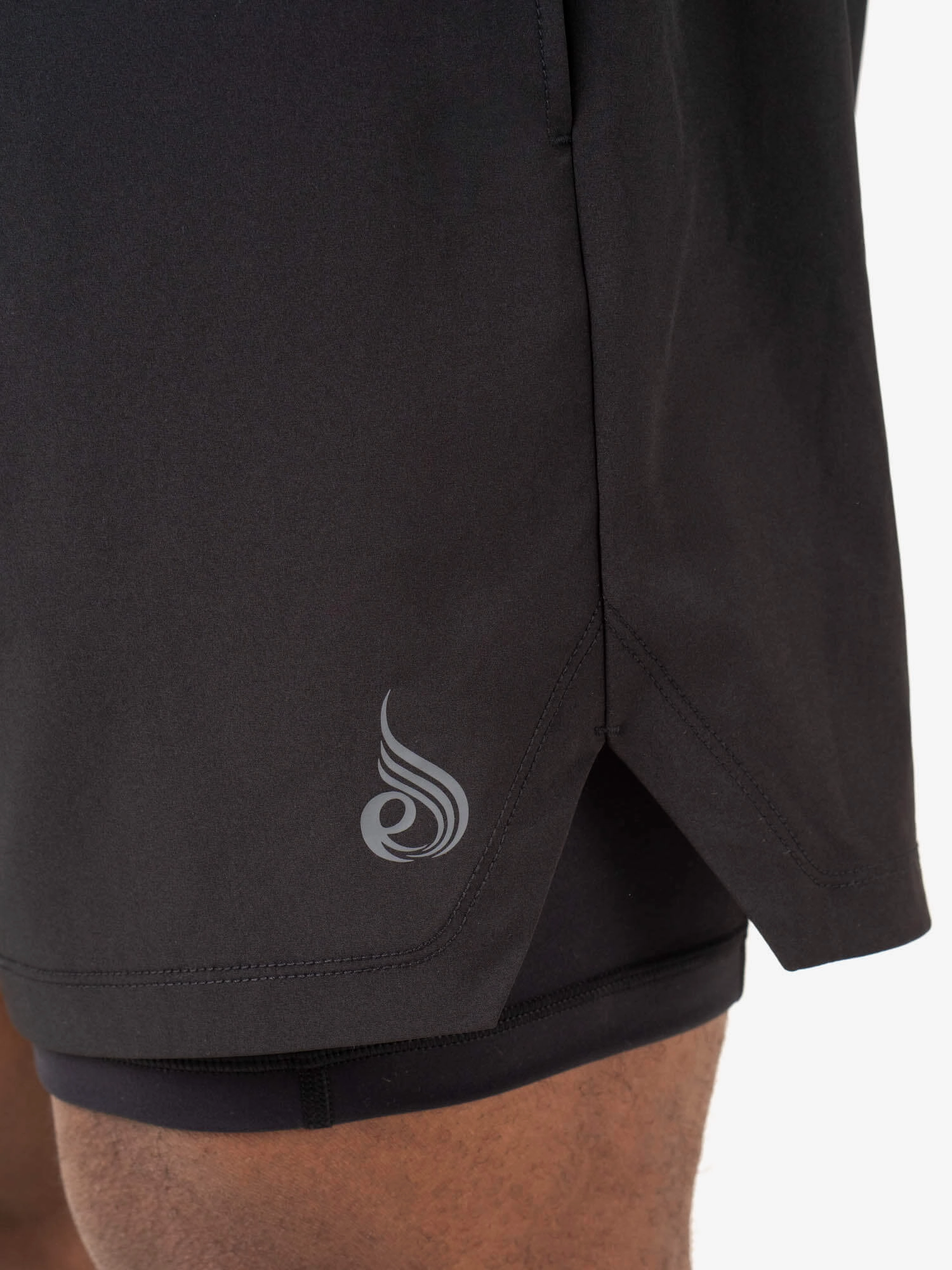 Pursuit 2 In 1 Training Shorts - Black Motion Core