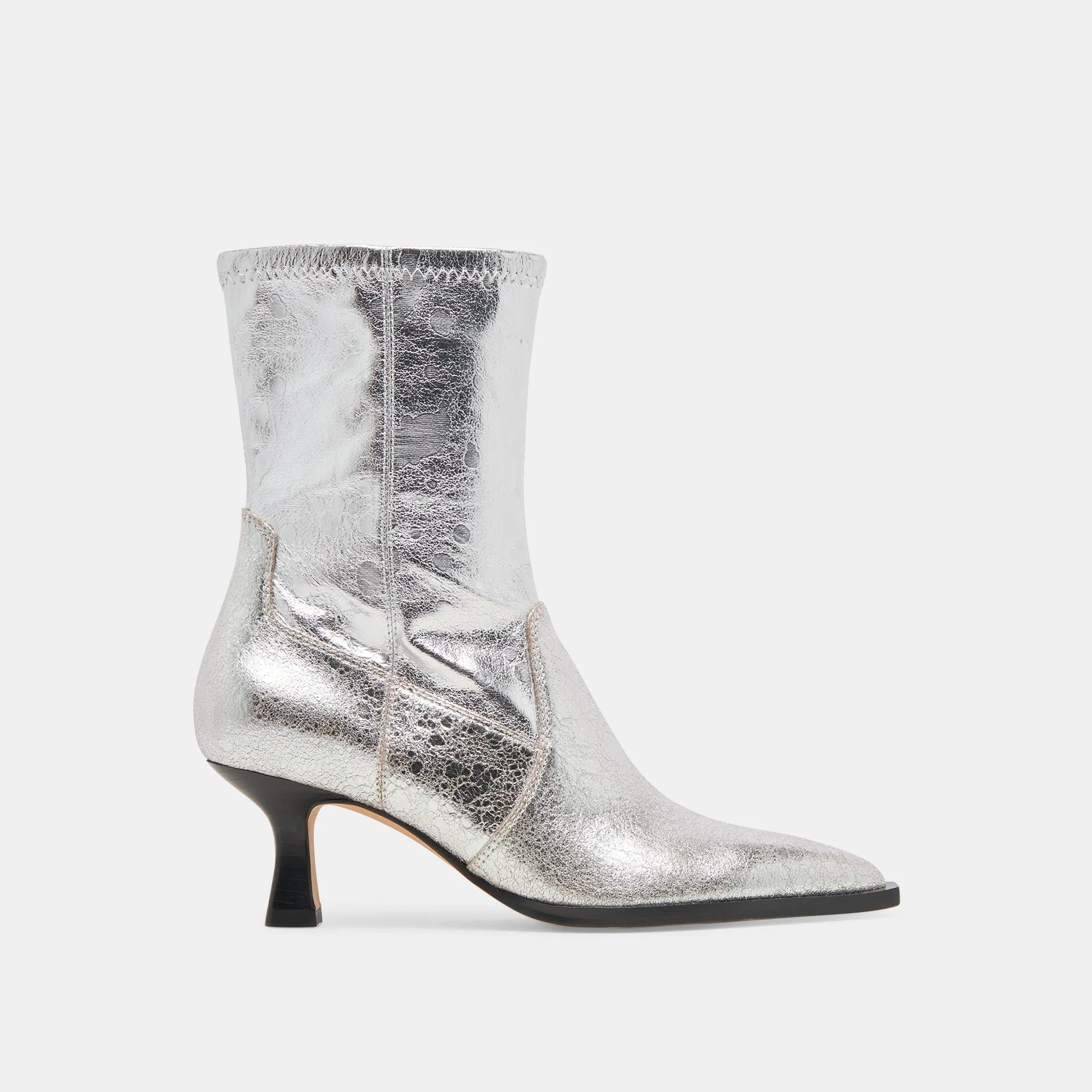 ARYA BOOTS SILVER DISTRESSED LEATHER Dual Density Midsole