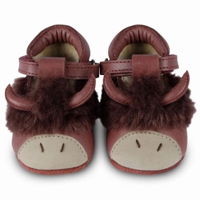 Donsje Kids Baby SPARK EXCLUSIVE Winter Leather Shoes - Buffalo Upgraded design Warm in winter
