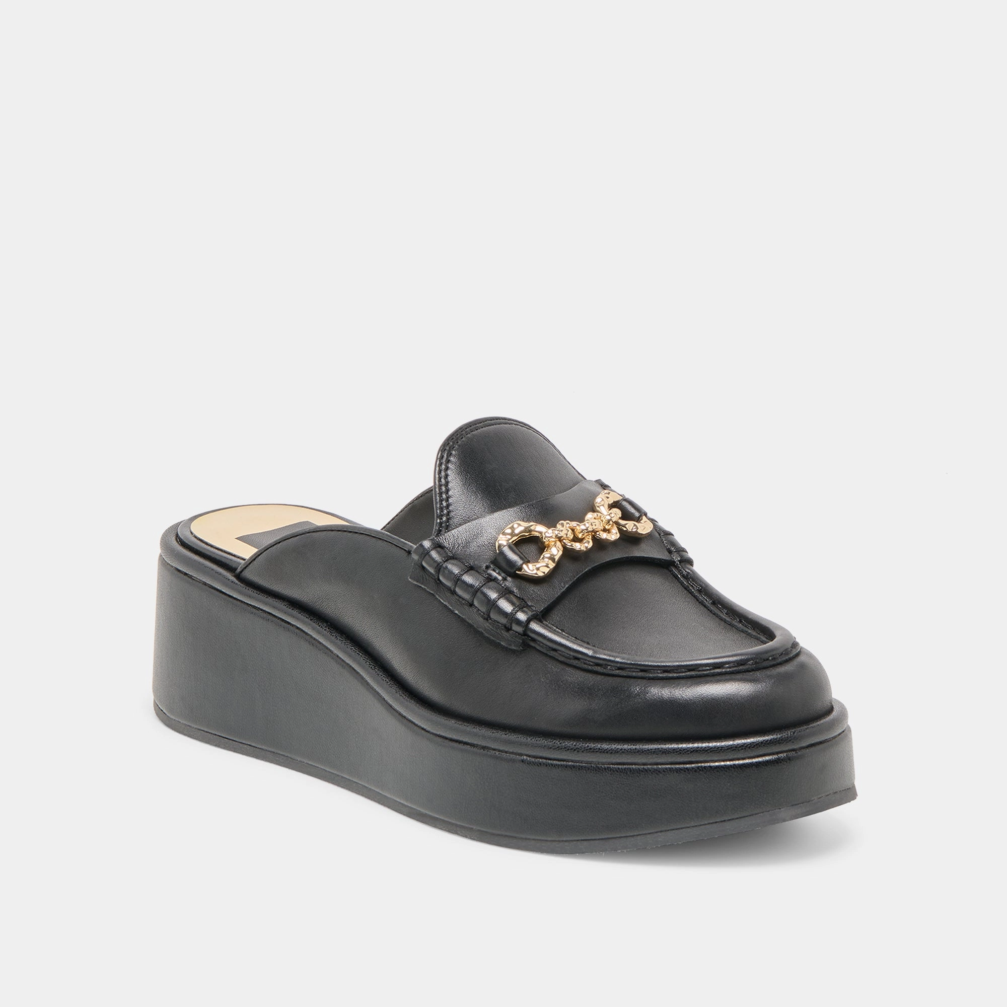 Retro Style DORREL LOAFERS BLACK LEATHER