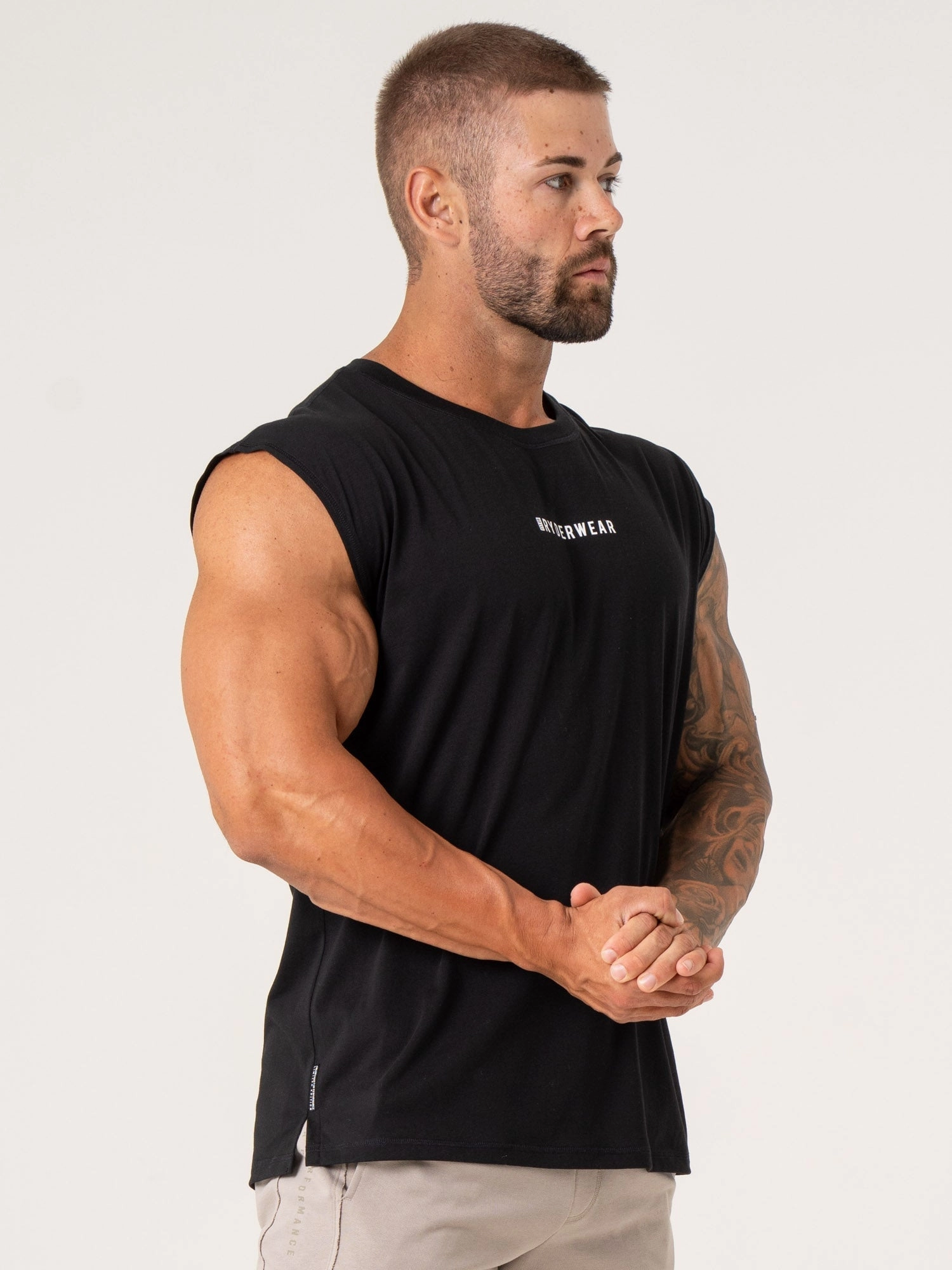 Pursuit Muscle Tank - Black ZeroRestrictionMobility Weather Ready