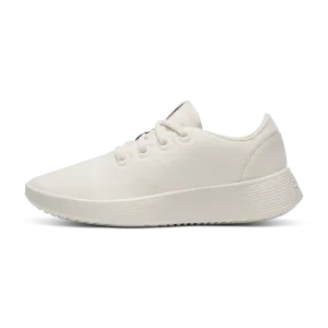 Ergonomic Shape Women's Wool Runner Go - Natural White (Natural White Sole)