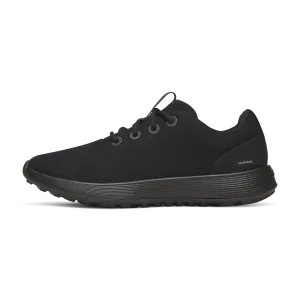 Stretchy Material Versatile Trend Men's Wool Runner NZ Waterproof - Natural Black (Natural Black Sole)