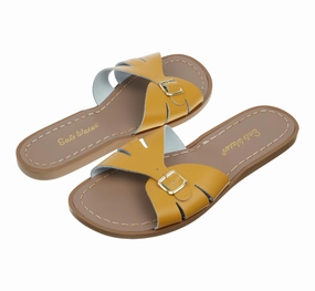 Classic Slide Mustard Womens Sandal Fast Fit