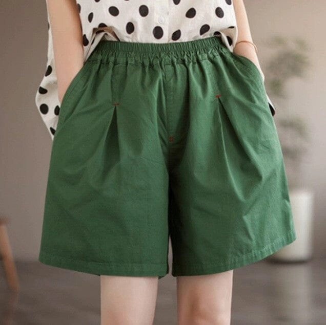 Reliable Quality Women Summer Minimalist Solid Casual Loose Shorts