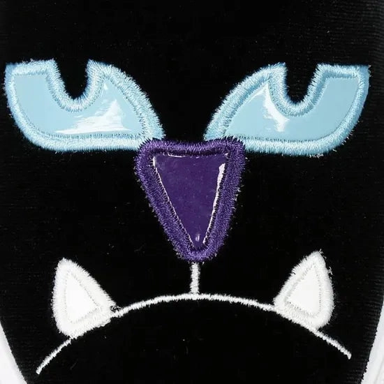 Chiara Ferragni Women's Black Velvet Cat Slip On Sneakers Slip Resistant Grip synthetic leather