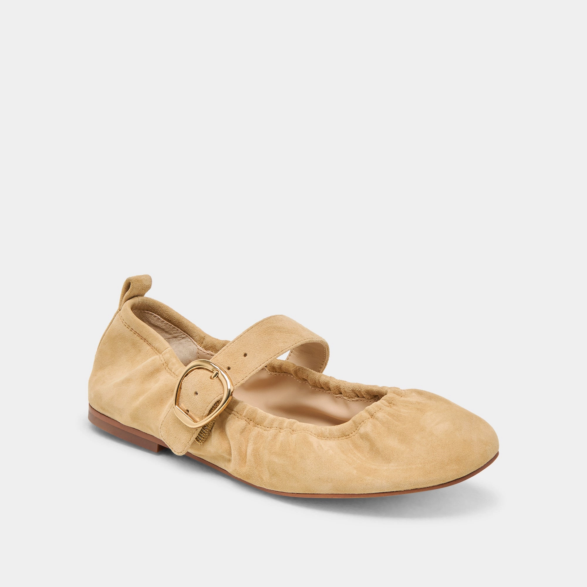CAELY BALLET FLATS HONEY SUEDE Grace Spark Everyday Comfort
