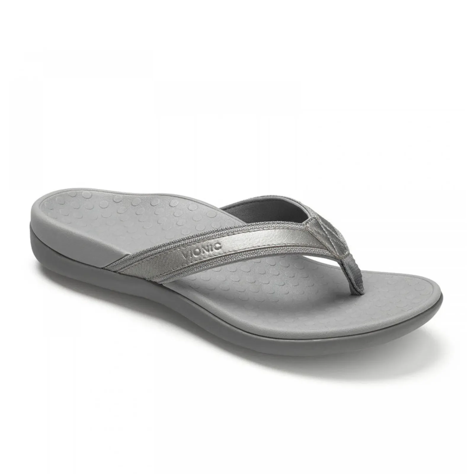Relaxation Sandals Perfect For Pools Vionic Tide Sandal (Women) - Pewter Metallic