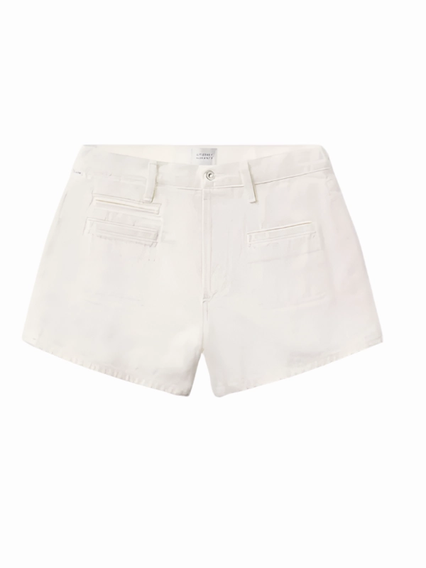 Marlow Welt Pocket Short in Pashmina Couple Look Office Wear All Round Wear