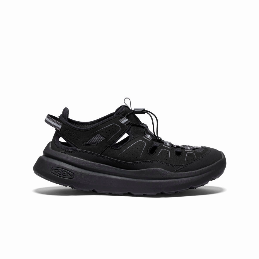Rapid Evaporation Fabric Minimal Bulk Men's WK450 Walking Sandal  |  Black/Black