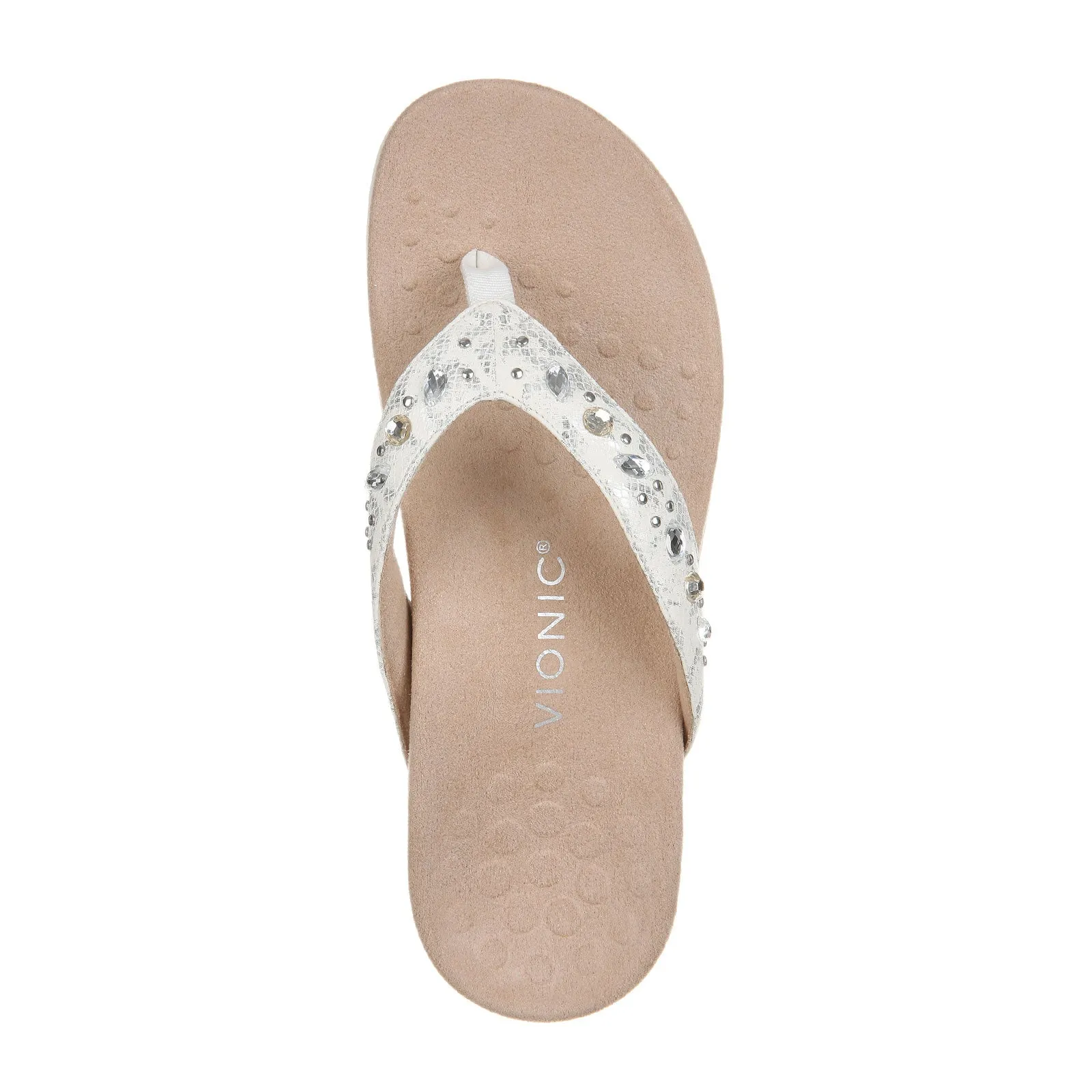 Cushioned Ankle Lightweight Outsole Vionic Lucia Sandal (Women) - White Leopard Snake Syn