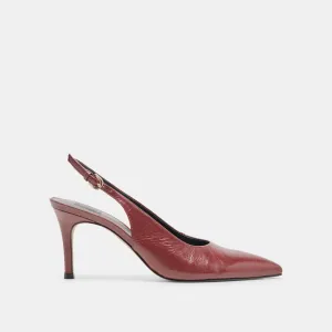 ELASI HEELS OXBLOOD CRINKLE PATENT Motion Control Fit