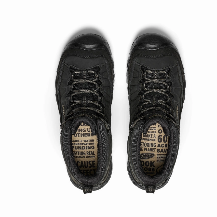 Flexible Construction Men's Targhee IV Wide Waterproof Hiking Boot  |  Triple Black