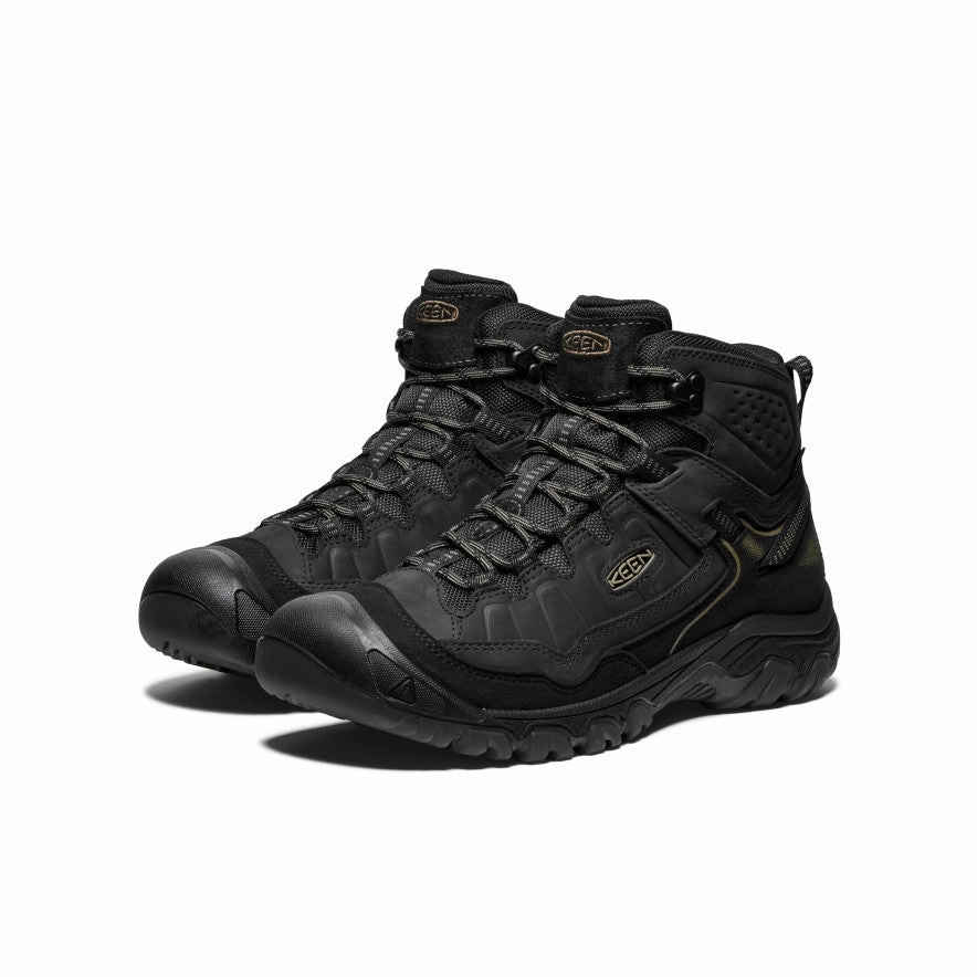 Men's Targhee IV Wide Waterproof Hiking Boot  |  Triple Black Quick Drying Weather Resistant User