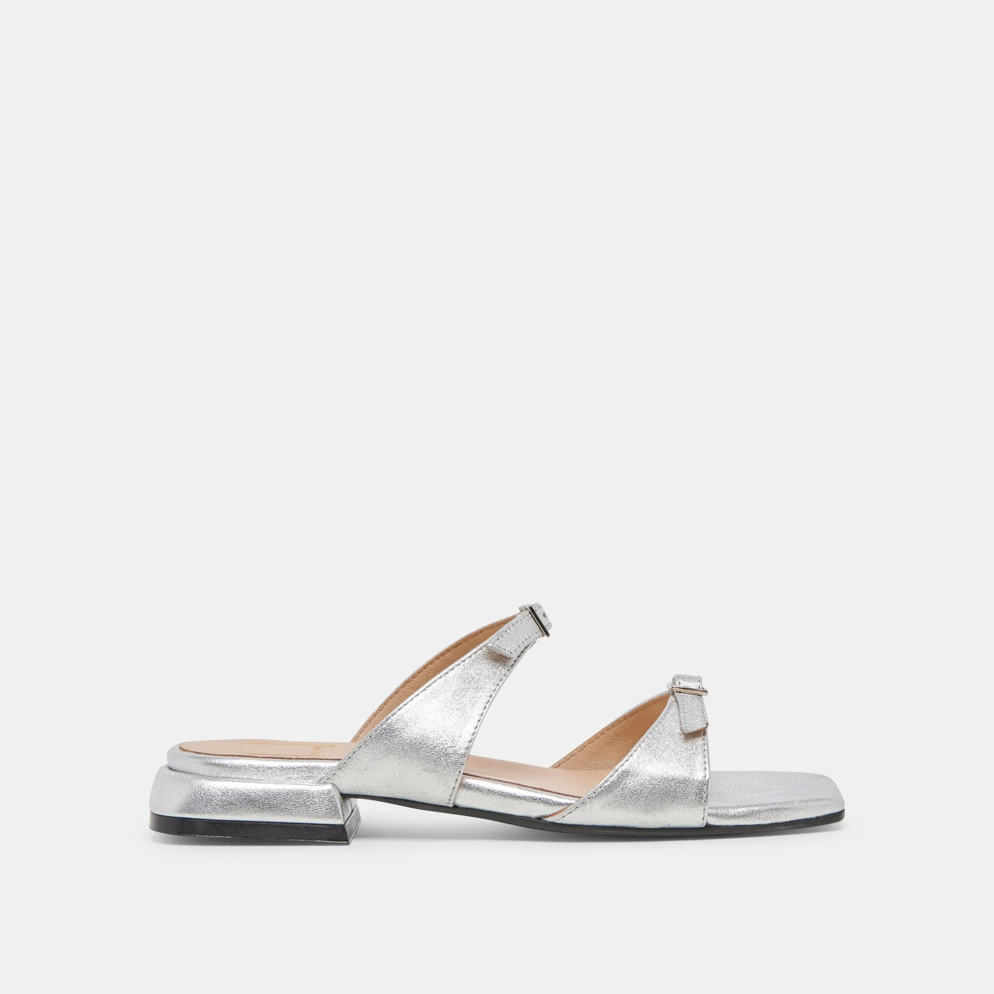 LAVERN SANDALS SILVER METALLIC LEATHER city dwellers