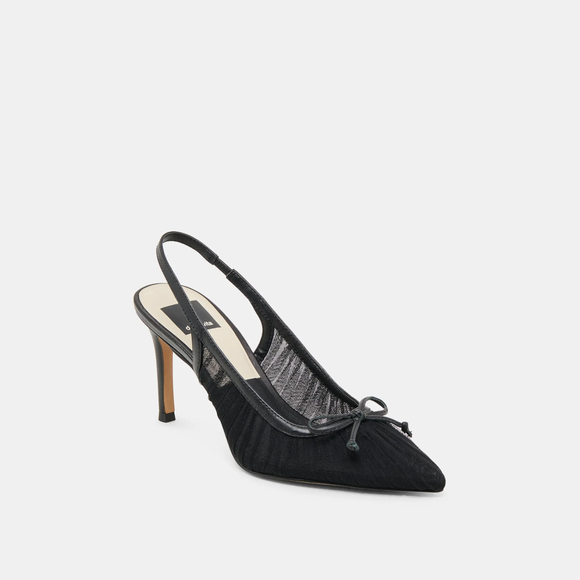 All Day Wear Fashion Rush YELA HEELS BLACK TULLE