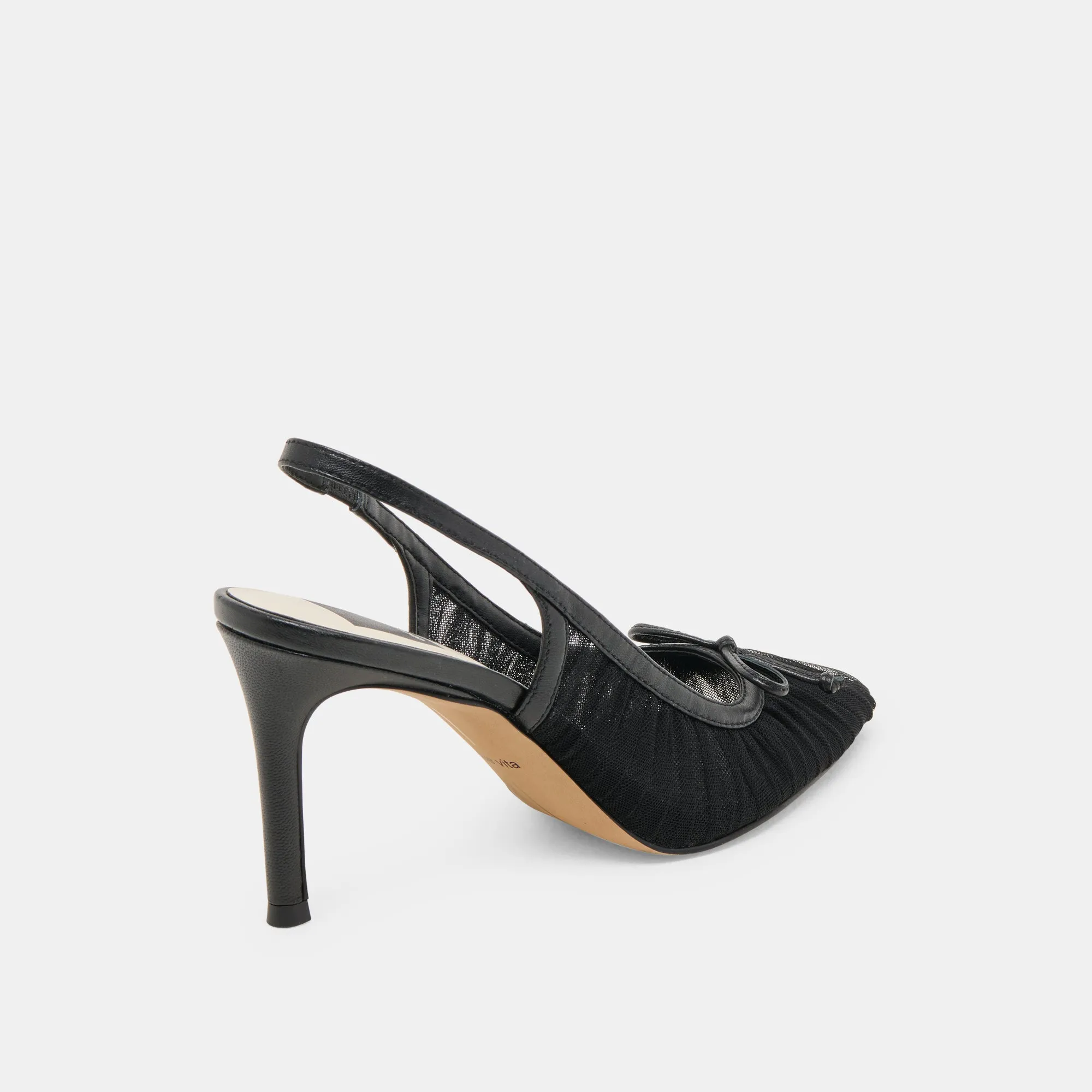YELA HEELS BLACK TULLE Lightness