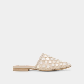 ROVA BEAD FLATS IVORY DISC MESH Photo Queen
