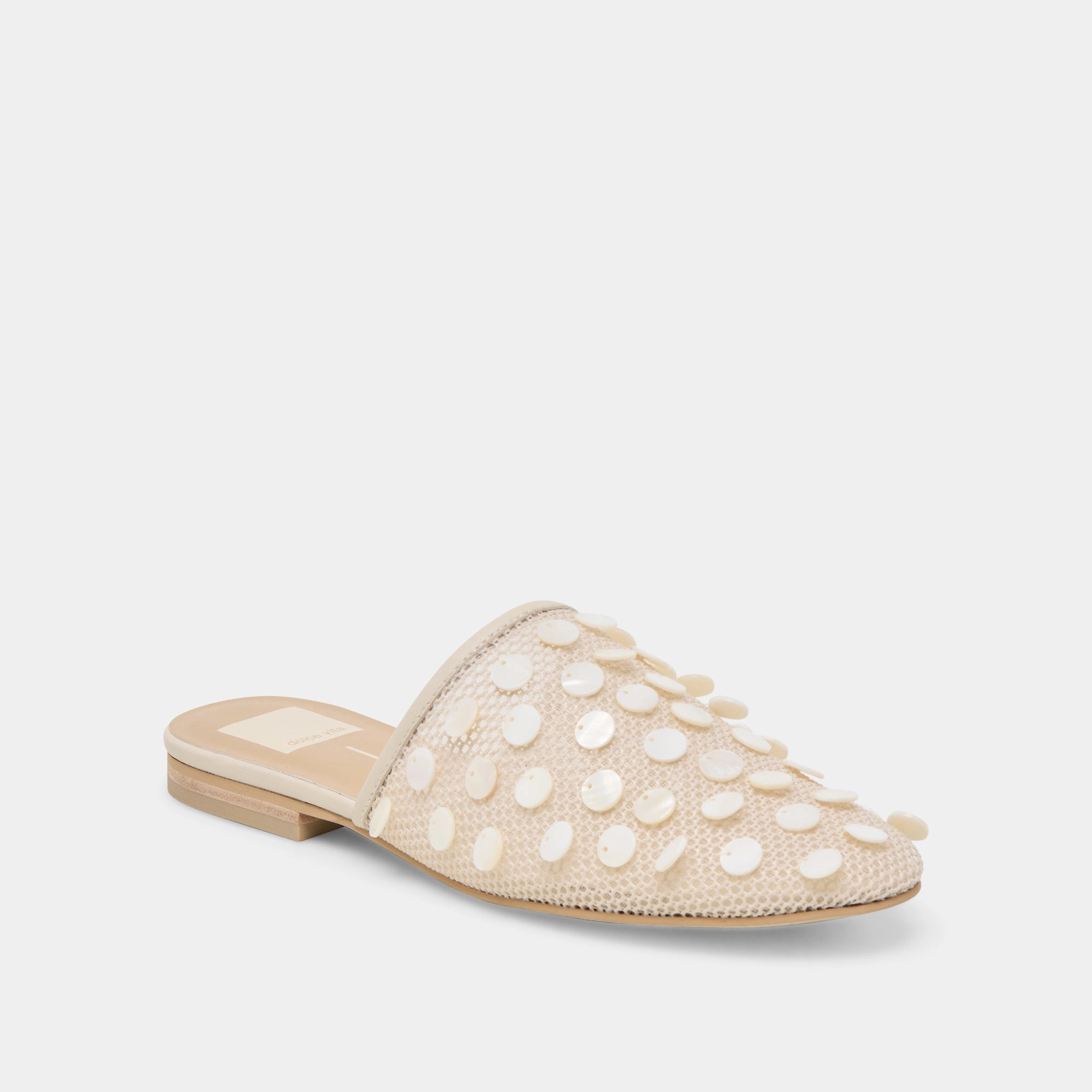 ROVA BEAD FLATS IVORY DISC MESH Club Glow Timeless Design