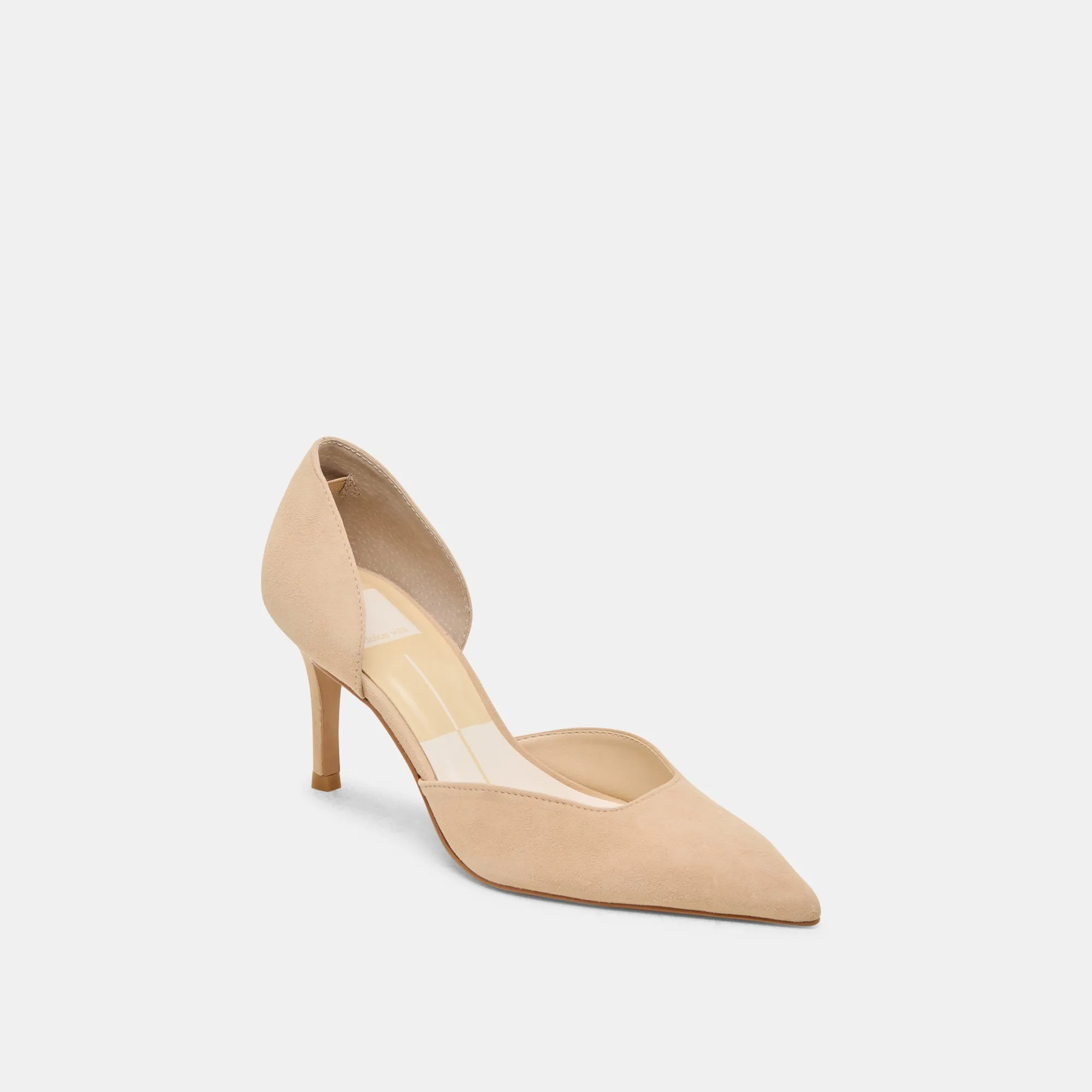 ELOY HEELS TAN SUEDE Long Walks Even Pressure
