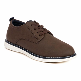 Kids' Dapper Jr in Brown Leather Walk