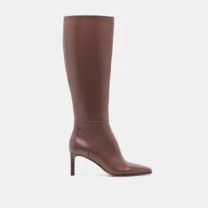 EMMI BOOTS CHOCOLATE LEATHER Adjustable Tongue