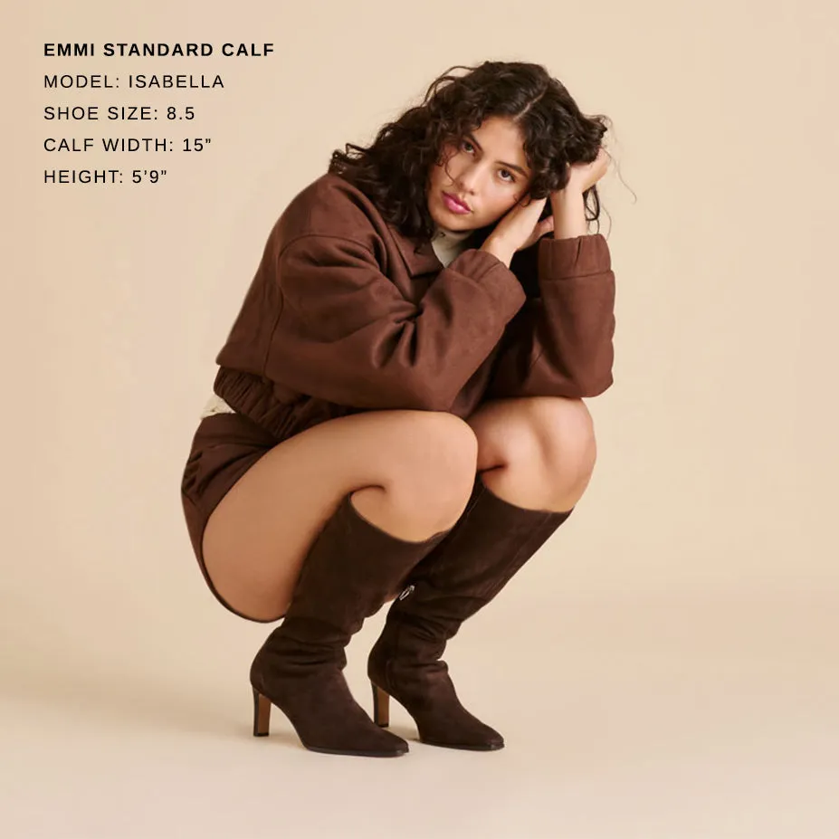 Luxe Touch City Pace EMMI BOOTS DK BROWN SUEDE