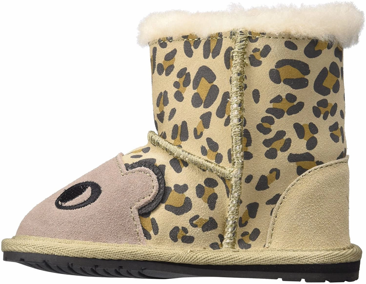 EMU AUSTRALIA Cheetah Kids Walker Baby Winter Boots Double Stitched Seams Modern Cushioning
