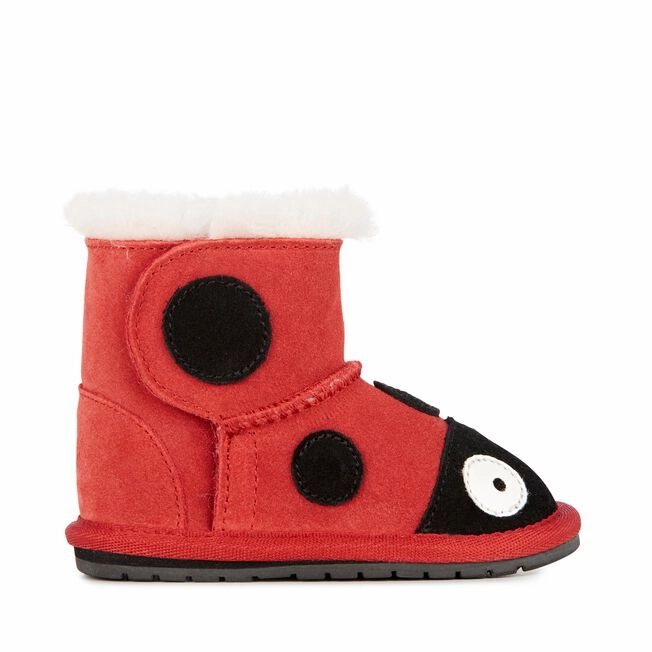 EMU AUSTRALIA Kids Deluxe Wool Ladybug Baby Walker Kids Winter Boots brogues Pilates practitioners' flexibility