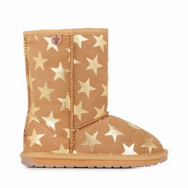 EMU AUSTRALIA Kids Starry Night Chestnut Snow Boots Sunny Day
