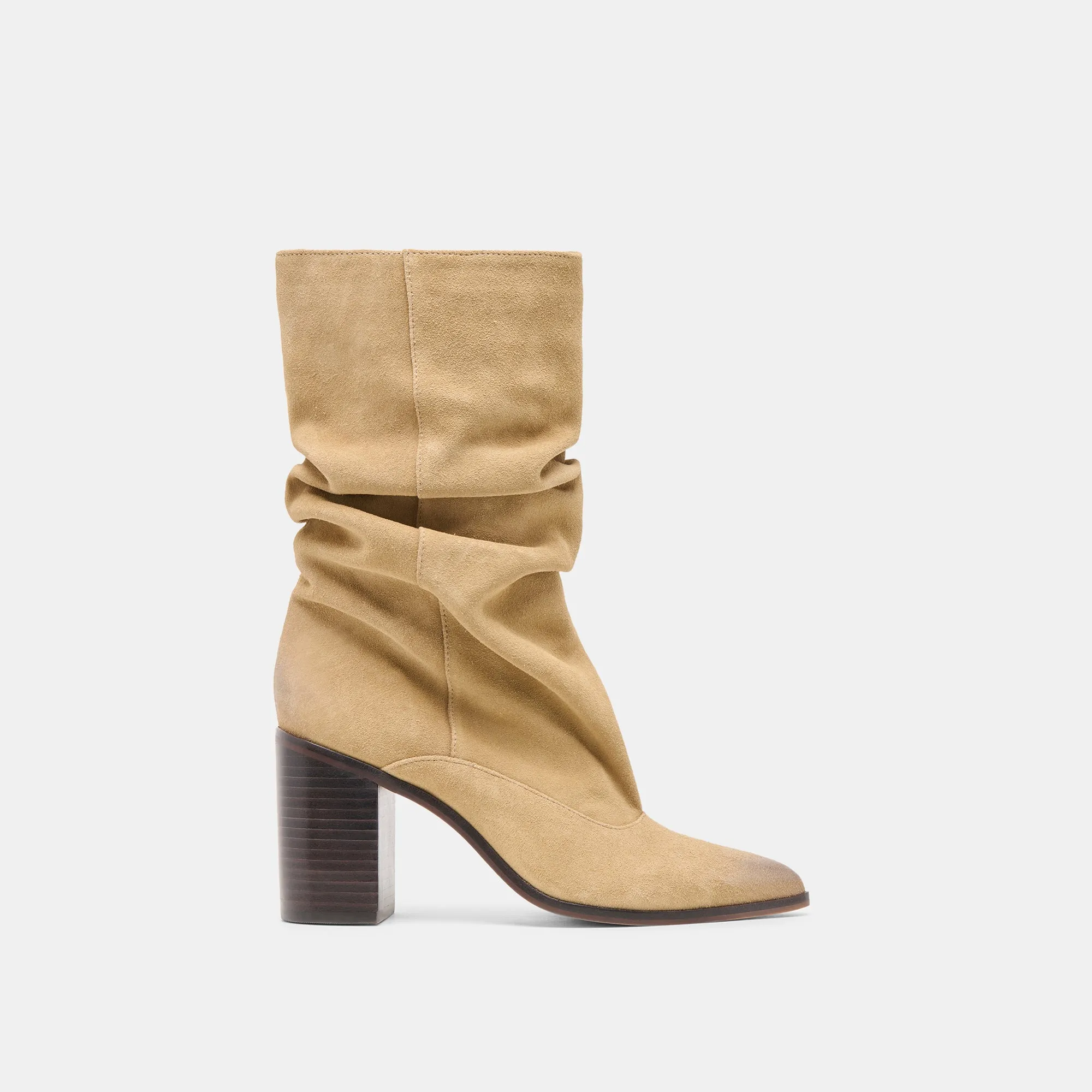 LaceUpDesign TALINA BOOTS DK TAUPE SUEDE
