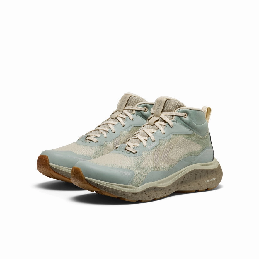 Women's Leiki Waterproof Hiking Boot  |  Iceberg Green/Birch Anti Skid