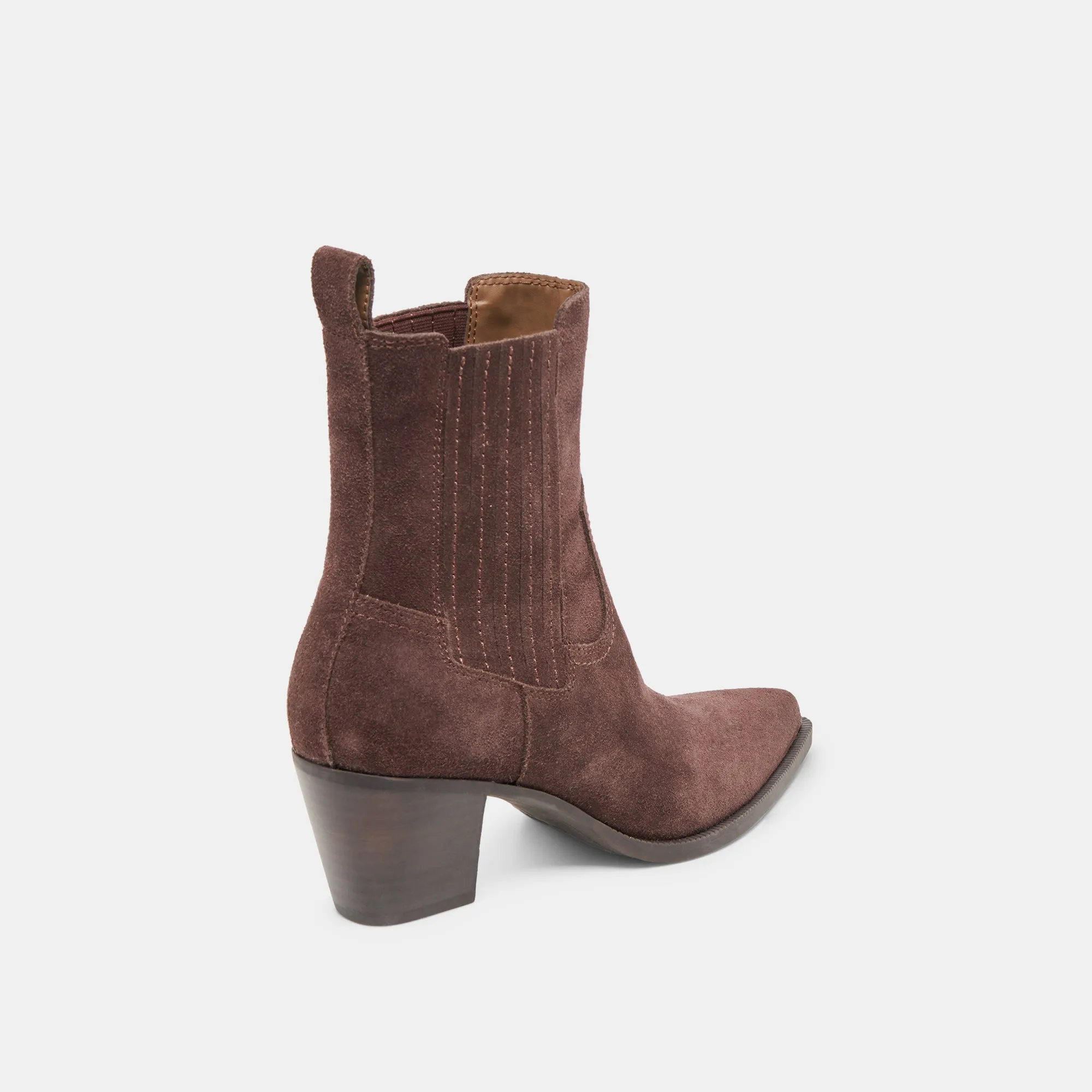 Foot Arch Structured performance SLIM BOOTIES MAHOGANY SUEDE