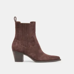 Grip Control SLIM BOOTIES MAHOGANY SUEDE