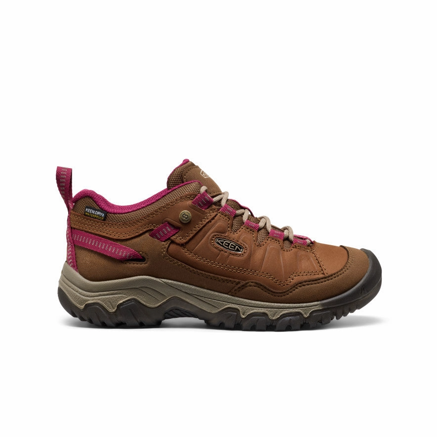 Women's Targhee IV Waterproof Hiking Shoe  |  Bison/Beaujolais low - quality