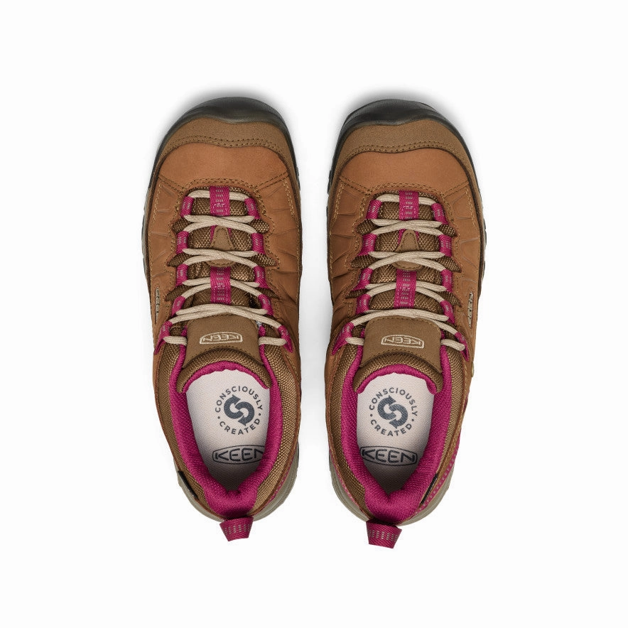 dancer Women's Targhee IV Waterproof Hiking Shoe  |  Bison/Beaujolais