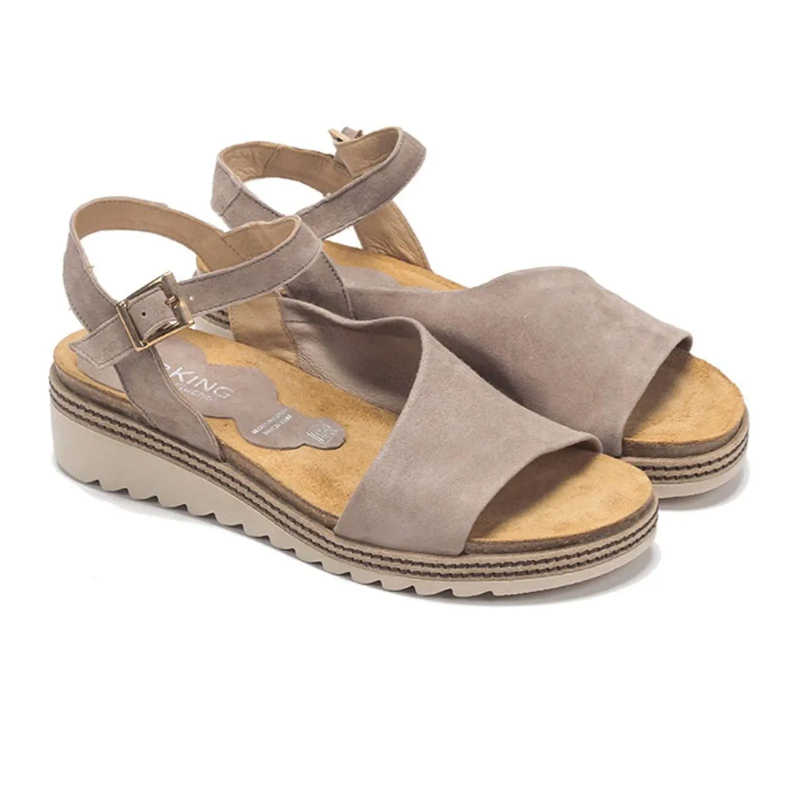 Soft Foot Sandals Dorking Espe D8540 Backstrap Sandal (Women) - Taupe Suede
