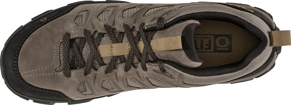 OBOZ MEN'S SAWTOOTH X LOW WATERPROOF SHOE Abrasion-resistant Step Control