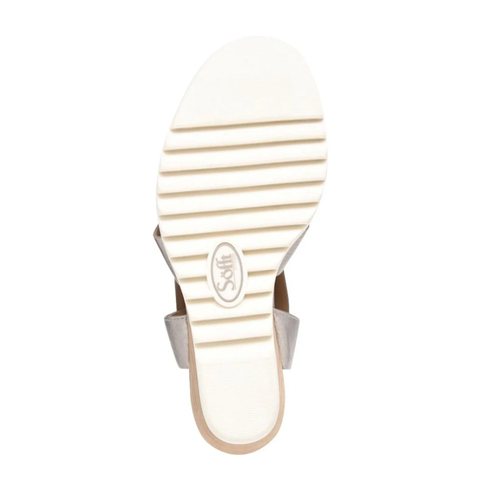 Comfort Fit System Sofft Uxley Wedge Sandal (Women) - Grey Gold
