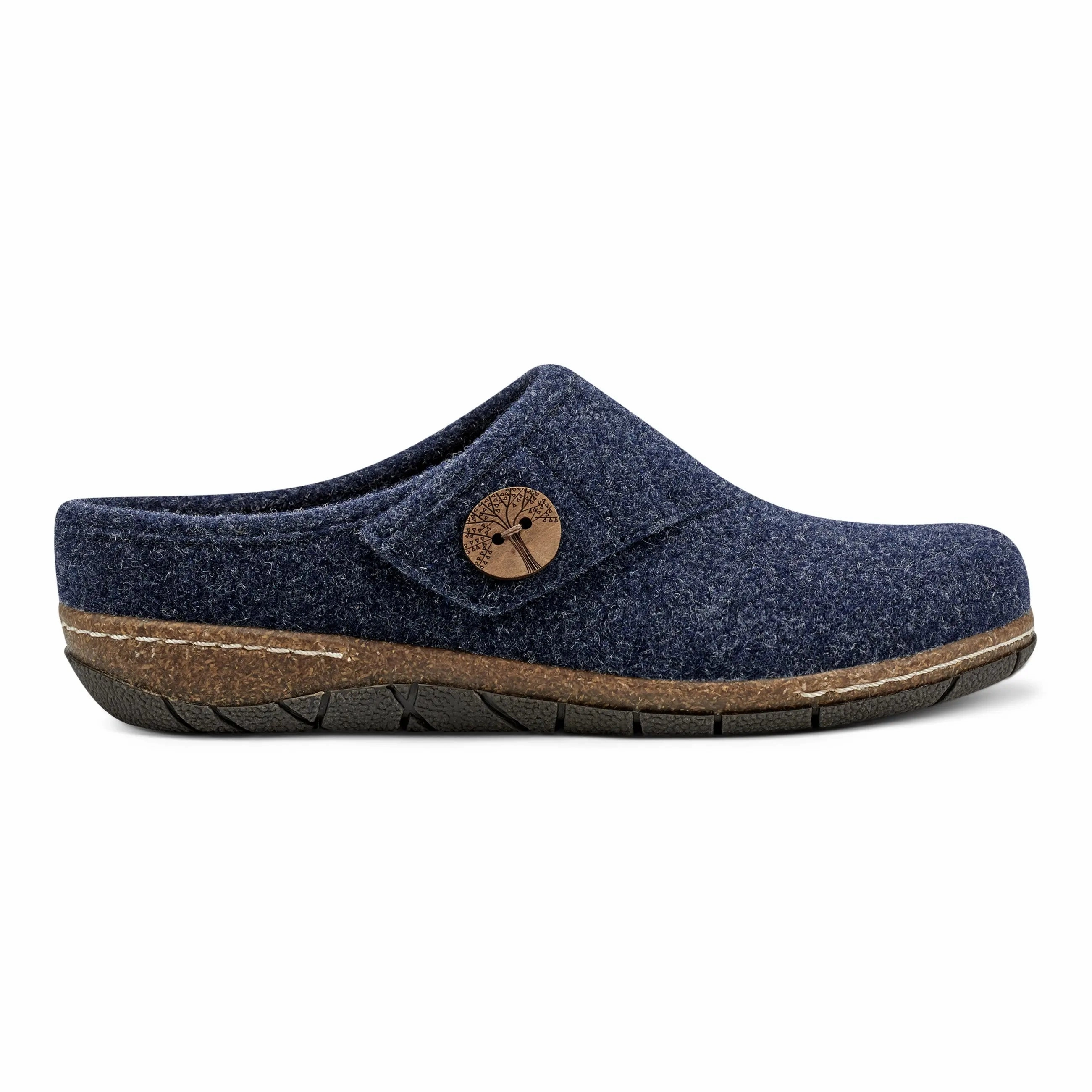 Ezra Round Toe Casual Slip-on Flat Clogs Cushioned Comfort