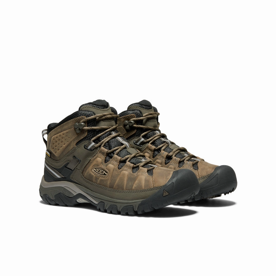 Men's Targhee III Waterproof Mid  |  Bungee Cord/Black Cushioned Fit Protective Finish Rough Trail Hiker