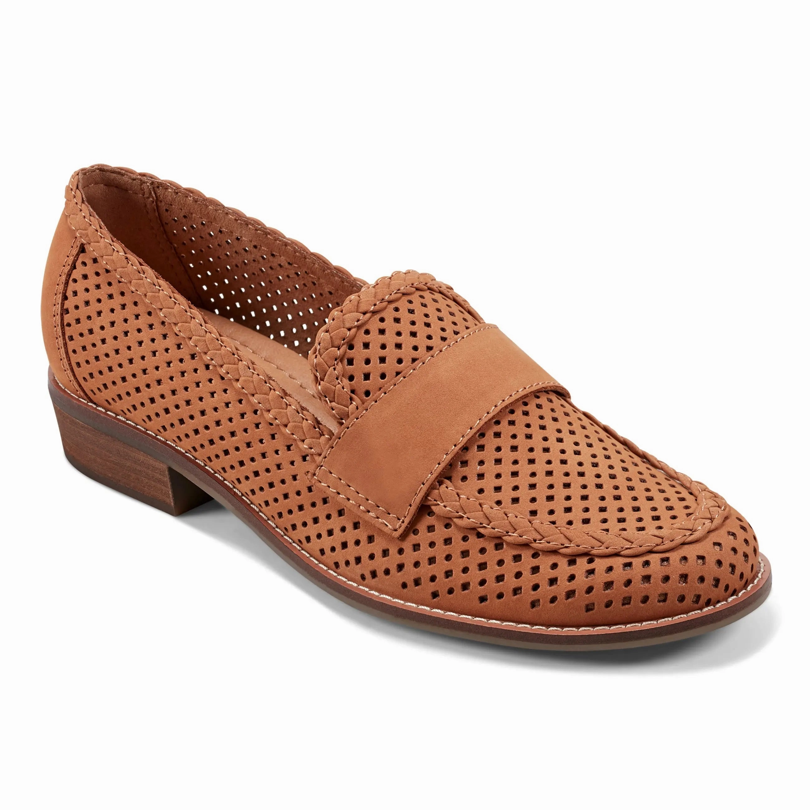 Evvie Casual Slip-On Perforated Loafers Foot Health Flats
