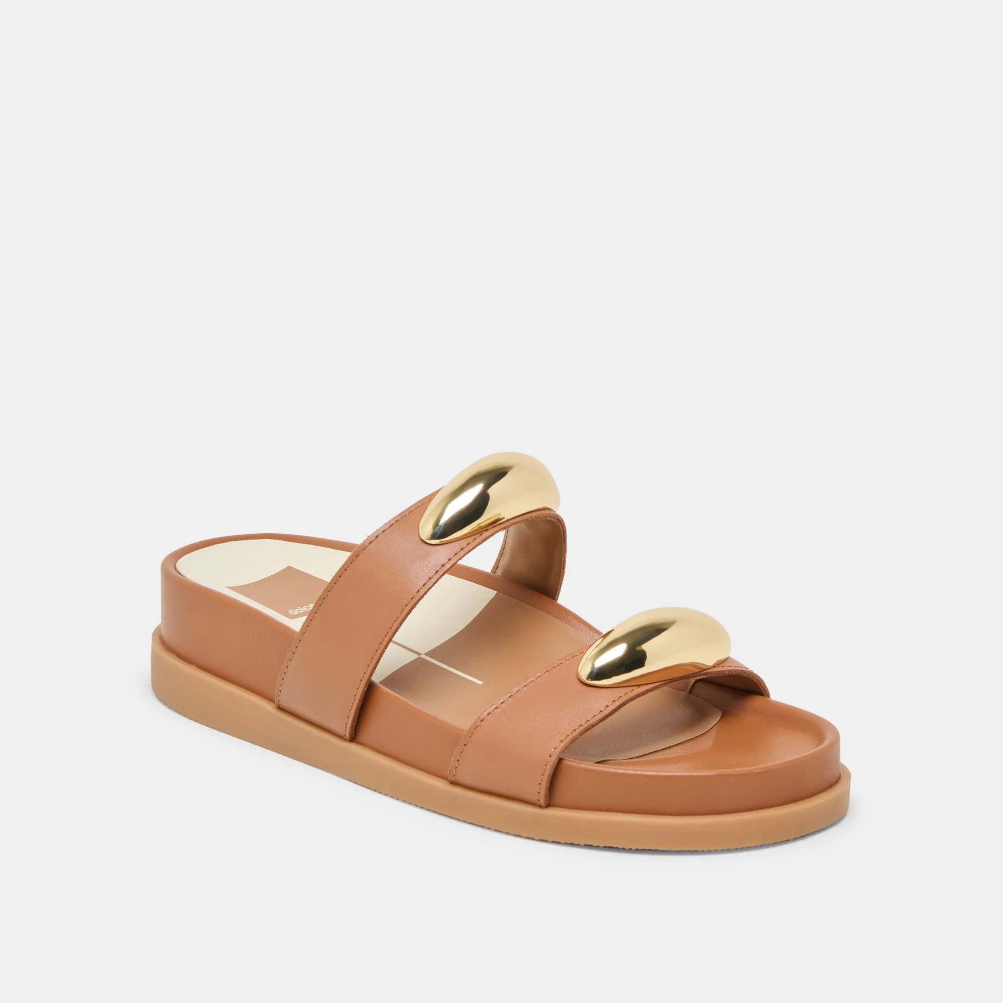 High-performance ease SATINE SANDALS SADDLE LEATHER