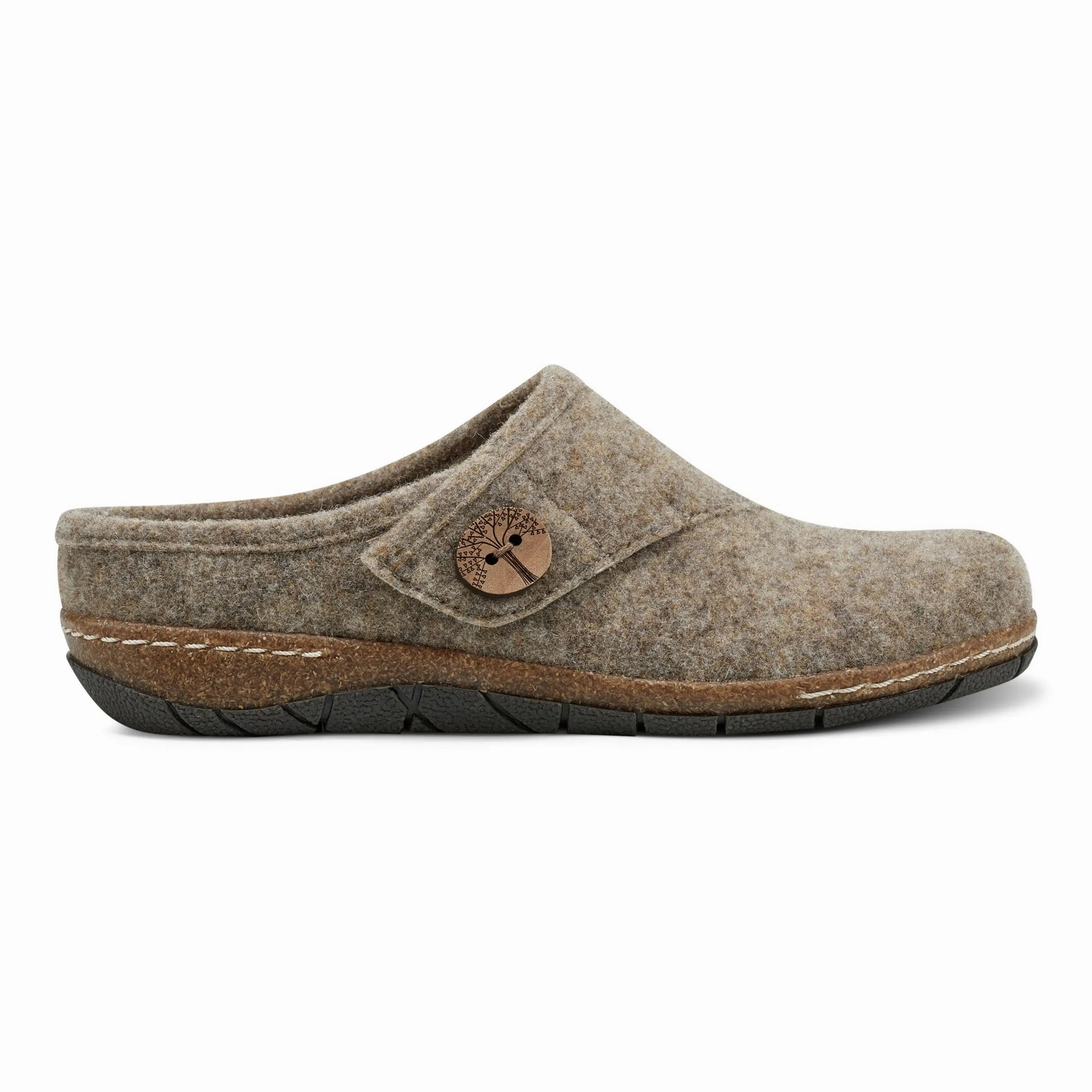 Ezra Round Toe Casual Slip-on Flat Clogs Comfort Soles