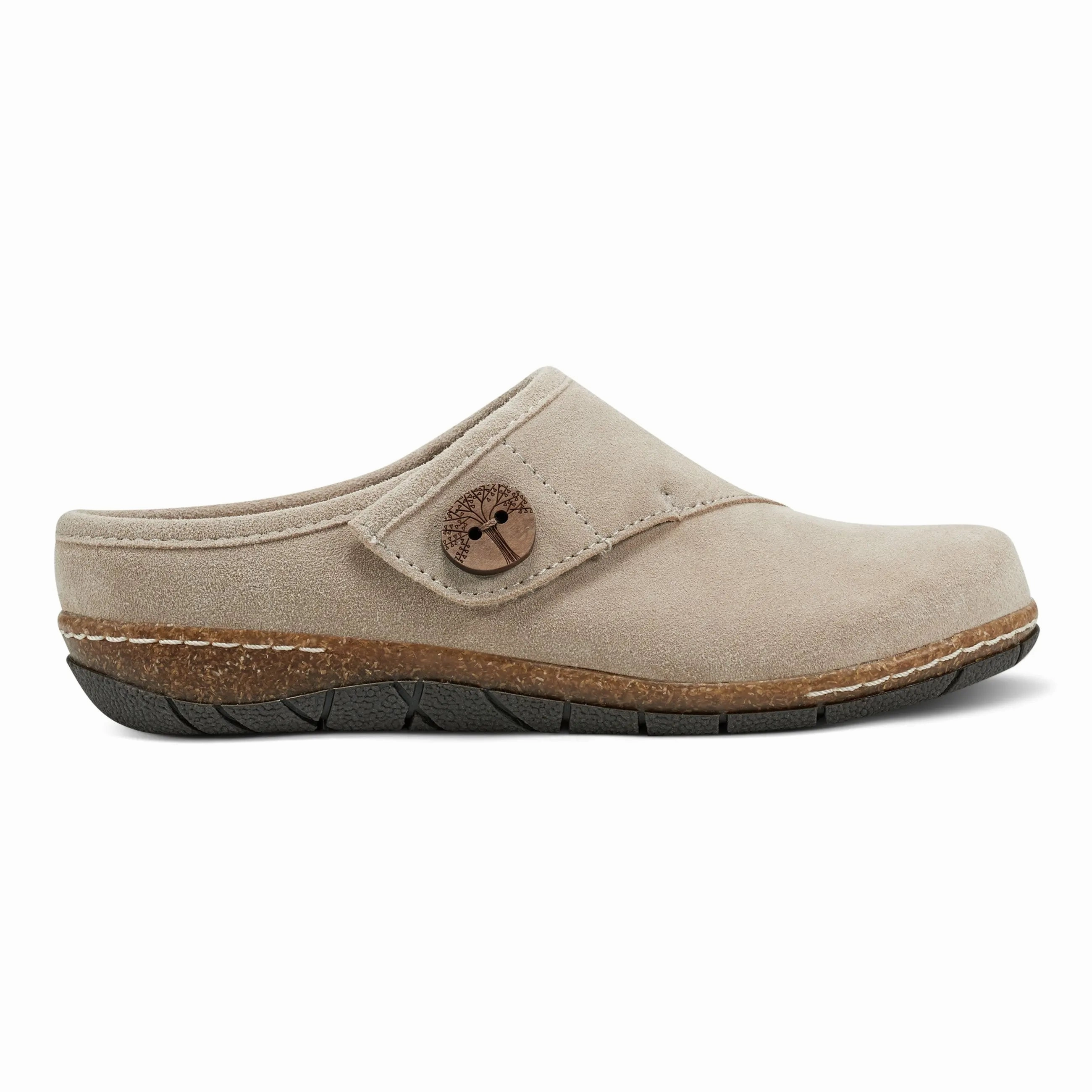 Ezra Round Toe Casual Slip-on Flat Clogs Alley Walk