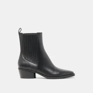 FAINT H2O BOOTIES BLACK LEATHER Fast Movement Classic Control