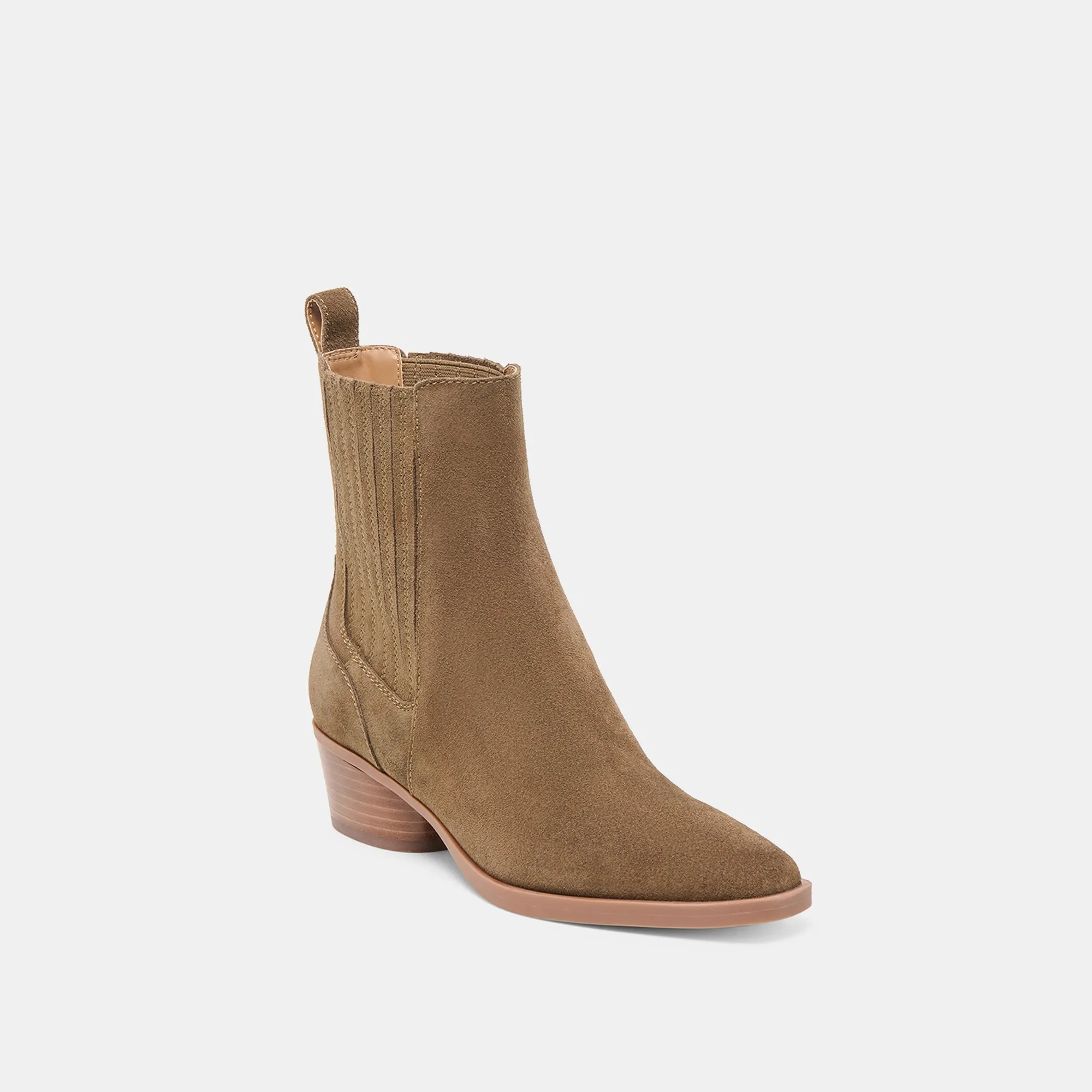 FAINT H2O BOOTIES OLIVE SUEDE Timeless Design
