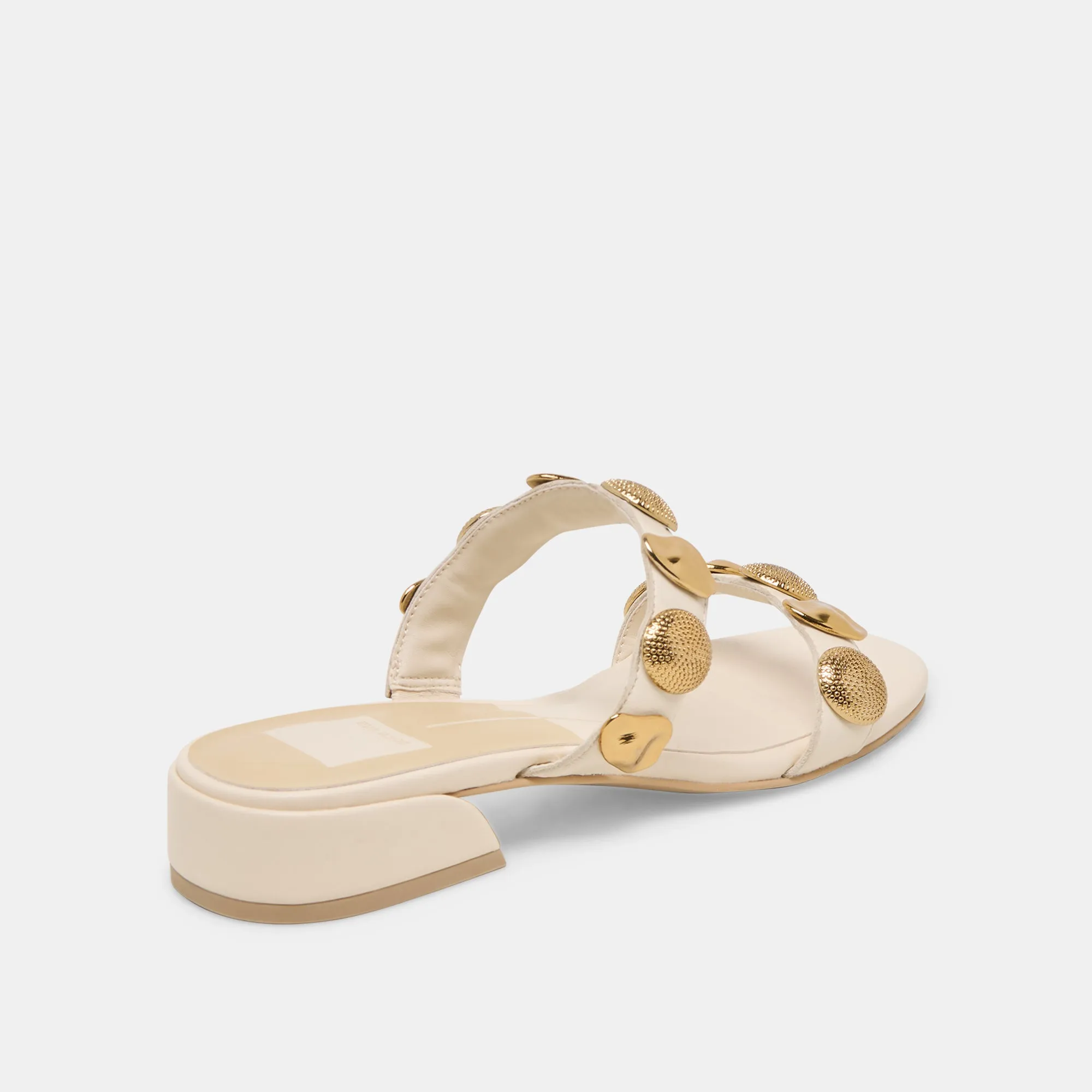 FARROW SANDALS CREME LEATHER valuable Lace Closure
