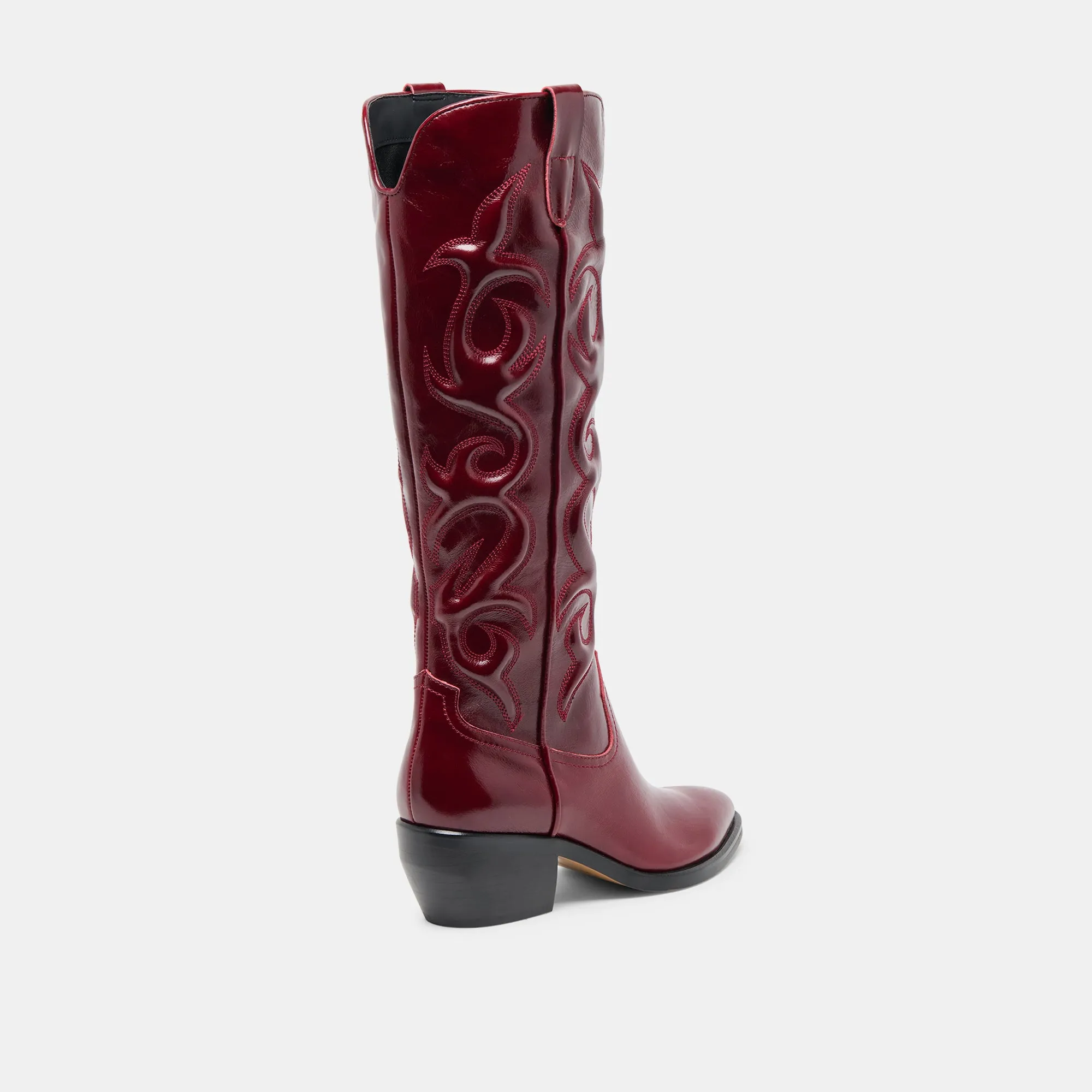 Superior support MIRLA WIDE CALF BOOTS OXBLOOD LEATHER