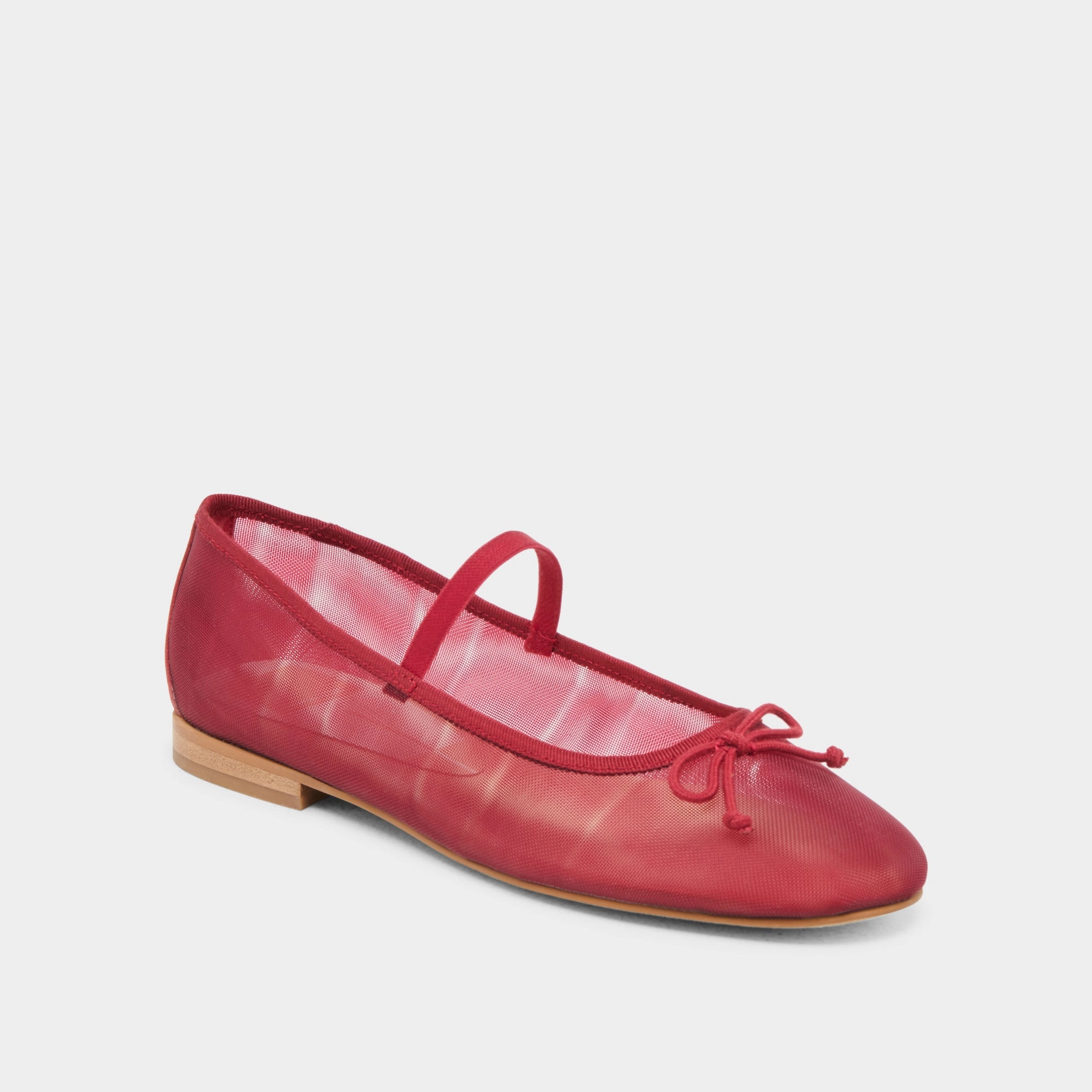 Cafe Moment Fashion Forward CADEL BALLET FLATS CRIMSON MESH